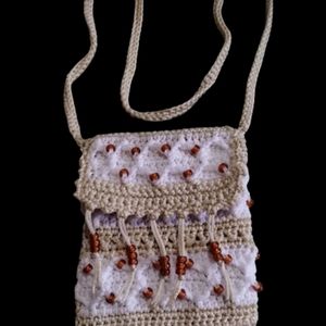 NWOT Handmade Macrame Bag, Purse, Crossbody bag